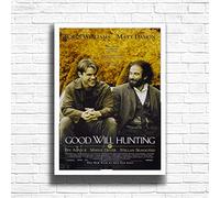 Good Will Hunting, 90s Movie Print Vintage Nostalgic Film Poster, A4 and A3 Size Frame Options, Great Home, Pub, Café, Bar Decoration Wall Art Print, House gift for movie lovers (A3 Framed (White))