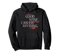 Good Wine Can Almost Fix Anything (Funny Statement) Pullover Hoodie