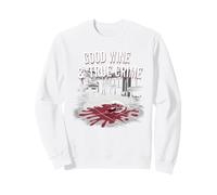 Good Wine & True Crime Ransom Note Style Design Sweatshirt