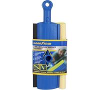 Good-year 2-in-1 Window Squeegee with Netted Sponge Scrubber | Non-Scratch Flexible Rubber Blade for Streak-Free Results | Ideal for Windows & Windscreens