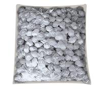 good01 500Pcs PE Foam Rose Head Artificial Flower for DIY Bear Doll Wedding Craft Making Grey