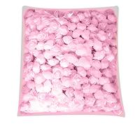 good01 500Pcs PE Foam Rose Head Artificial Flower for DIY Bear Doll Wedding Craft Making Light Pink