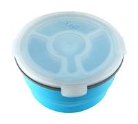 good2go Round Storage Container with Compartments - Blue, 1.8 L