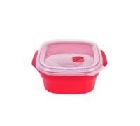 Good2Heat Plus Microwave Cookware Red Square Plastic Dishwasher Safe Steam Vent Multi Steamer With Tray 2.6L