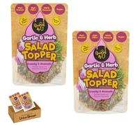 Good4U Garlic and Herb Salad Topper 125g - High Protein & Fibre, Crunchy Vegan Topping for Salads, Bundle by UrbanShoppi (Garlic and Herb (Pack of 2))