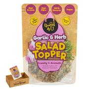 Good4U Garlic and Herb Salad Topper 125g - High Protein & Fibre, Crunchy Vegan Topping for Salads, Bundle by UrbanShoppi (Garlic and Herb (Pack of 1))