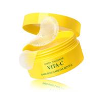 GOODAL Green Tangerine Vitamin C Eye Patches ALPHA - 25% Thicker Hydrogel Under Eye Patches for Puffy Eyes & Dark Circles, Korean Skincare, Radiant Glass Skin Look (60 Patches)