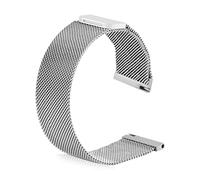 Goodatech 20mm 22mm Magnetic Mesh Watch Band - Stainless Steel Quick Release Replacement Strap for Smartwatches (22mm, Silver)