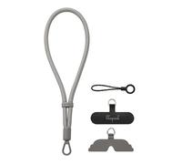 GOODAYY Phone Lanyard Crossbody Phone Wrist Strap, Adjustable Anti Theft Strap with Ultra Thin Metal and Nylon Patch, Premium Outdoor Phone Accessories (Wrist, Grey)