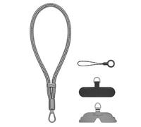 GOODAYY Wrist Strap Lanyard, Adjustable Tightness Phone Wrist Strap with 1 Metal and 1 Nylon Patch, Universal Phone Lanyard for Outdoor Multifunctional Phone Accessories