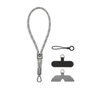 GOODAYY Wrist Strap Lanyard, Adjustable Tightness Phone Wrist Strap with Metal and Nylon Patch, Universal Phone Lanyard for Outdoor Multifunctional Phone Accessories (Bear) (Grey)