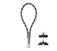 GOODAYY Wrist Strap Lanyard, Adjustable Tightness Phone Wrist Strap with Metal and Nylon Patch, Universal Phone Lanyard for Outdoor Multifunctional Phone Accessories (Bear) (Black)