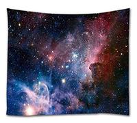 goodbath Large Space Tapestry, Universe Galaxy Stars Tapestries Wall hanging for Bedroom Living Room College Dorm, 90 x 60 Inch, Colorful