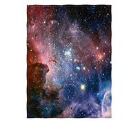 goodbath Space Throw Blanket, Galaxy Fleece Blanket Cozy Plush Blanket for Travelling Sofa Couch Bed Couples Man Women, 200cm x 150cm, Colourful