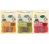 GoodBoy Pawsley & Co Chewy Strips MIX PACK (Lamb 80g, Chicken 100g, Beef 90g)