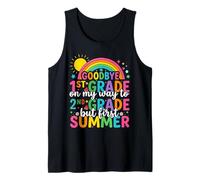 Goodbye 1st Grade Graduate 2nd Grade Graduation Summer Kids Tank Top