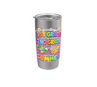 Goodbye 1st Grade On My Way to 2nd Grade Summer Break Stainless Steel Insulated Tumbler