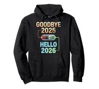 Goodbye 2025 Hello 2026 Christmas Family Matching Pajamas Pullover Hoodie