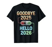 Goodbye 2025 Hello 2026 Christmas Family Matching Pajamas T-Shirt