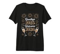 Goodbye 2025 Welcome 2026 New Year Celebration Premium T-Shirt