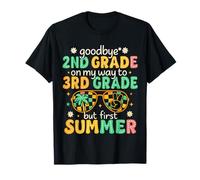 Goodbye 2nd Grade Hello 3rd Grade Groovy Last Day of School T-Shirt