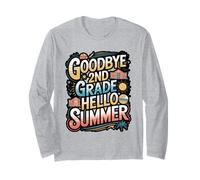 Goodbye 2nd Grade Hello Summer Sunglasses Design Long Sleeve T-Shirt