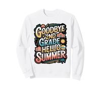 Goodbye 2nd Grade Hello Summer Sunglasses Design Sweatshirt