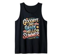 Goodbye 2nd Grade Hello Summer Sunglasses Design Tank Top