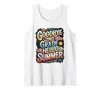 Goodbye 2nd Grade Hello Summer Sunglasses Design Tank Top
