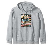 Goodbye 2nd Grade Hello Summer Sunglasses Design Zip Hoodie