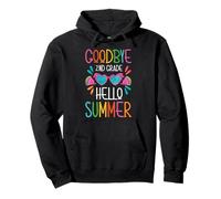 Goodbye 2nd Grade Hello Summer Vibes Pullover Hoodie