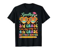 Goodbye 3rd Grade Hello 4th Grade Groovy Summer T-Shirt