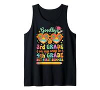 Goodbye 3rd Grade Hello 4th Grade Groovy Summer Tank Top