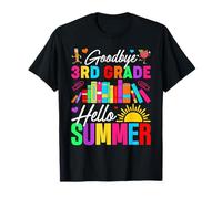 Goodbye 3rd Grade Hello Summer Last Day of School Graduate T-Shirt
