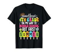 Goodbye 4th Grade Graduation to Middle School First Summer T-Shirt