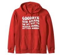 Goodbye 5th Grade Graduation to Middle School First Summer Zip Hoodie