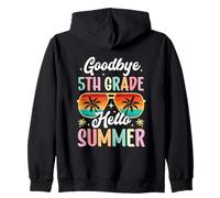 Goodbye 5th Grade Hello Summer day of school Fifth Grade Zip Hoodie