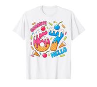 Goodbye 6 Hello 7 Fun 67 Number Ice Cream Drip 7th Birthday T-Shirt