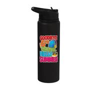 Goodbye 6th Grade Summer is Here Last Day Elementary Grad Stainless Steel Insulated Water Bottle