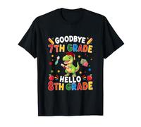 Goodbye 7th Grade Hello 8th Grade Graduate T-Rex Students T-Shirt
