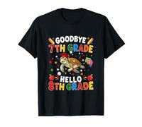 Goodbye 7th Grade Hello 8th Grade Graduate Turtle Students T-Shirt