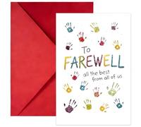 Goodbye Card for Coworker Leaving, Elegant Farewell Card with Envelope, Thoughtful Good Luck Gifts for New Job Funny Going Away Cards Miss You Card for Colleagues (18x12cm)
