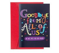 Goodbye Card, Leaving Cards for Colleagues with Envelope, Sorry You're Leaving Card for Coworkers, Boss, Employees