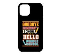 Goodbye Elementary Hello Middle School Graduate Kid Student Case for iPhone 12/12 Pro