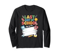 Goodbye Elementary School Hello Summer Autograph Keepsake Long Sleeve T-Shirt