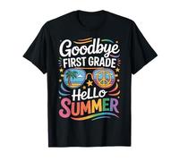 Goodbye First Grade Hello Summer Kids Vacation T-Shirt