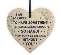 Goodbye Gift For Colleague Hanging Heart Plaque Colleague Co Worker Leaving Gifts