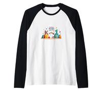 Goodbye Kinder Hello First Grade Milestone Celebration Raglan Baseball Tee, Men, Black/White, L