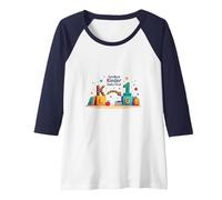 Goodbye Kinder Hello First Grade Milestone Celebration Raglan Baseball Tee, Women, Navy/White, L