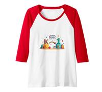 Goodbye Kinder Hello First Grade Milestone Celebration Raglan Baseball Tee, Women, Red/White, L